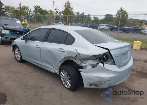 2012 Honda Civic Ex-L из США, поврежденный, VIN 19XFB2F95CE349222